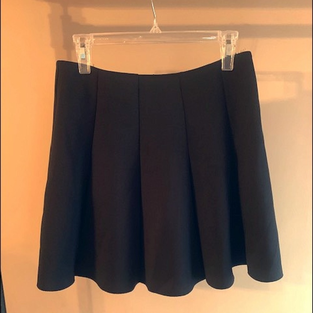 Topshop scuba midi skirt in black